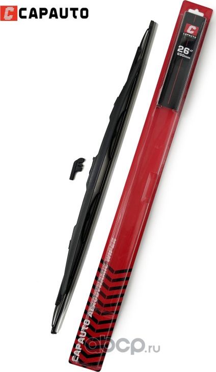 ЩЕТКА СТЕКЛООЧИСТИТЕЛЯ 650MM КАРКАСНАЯ СО СПОЙЛЕРО (Capauto). Артикул SPOILER26