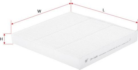 Салонный фильтр Sakura для Honda Pilot II 2008-2015. Артикул CA-1606