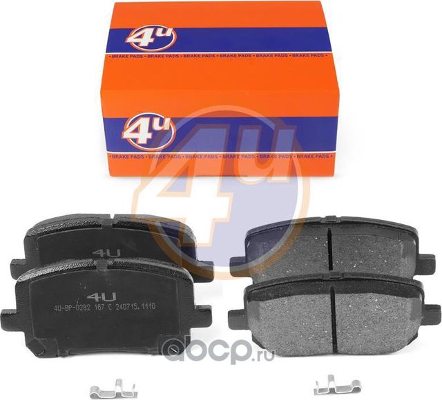 КОЛОДКИ ПЕР TOYOTA AVENSIS VERSO (_M2_) NOAH/VOXY (_R6_) TENGYI V80 (4U). Артикул 4UBP0282