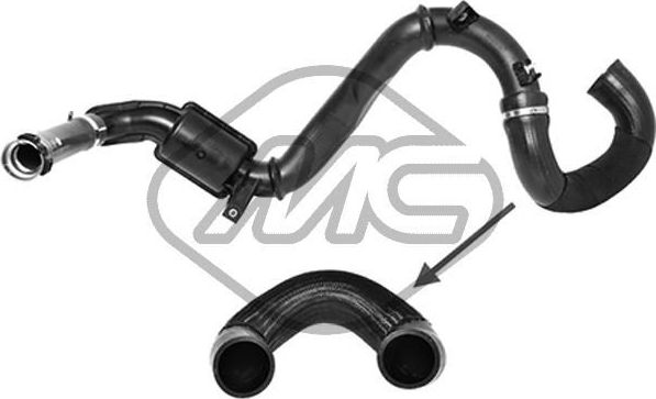 Патрубок интеркулера Metalcaucho для Renault Trafic II 2006-2014. Артикул 09965