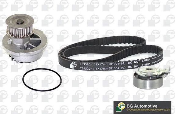 Помпа (водяной насос) с комплектом ремня ГРМ BGA для Daewoo Espero 1993-1994. Артикул TB9520CPK-1