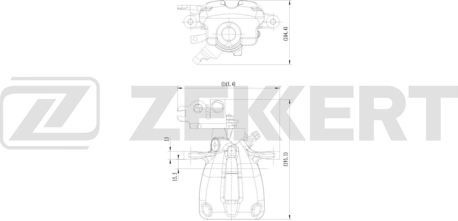 Тормозной суппорт Zekkert (алюминий). Артикул BS-8330