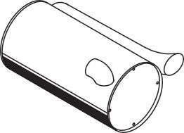 Глушитель (задняя часть) Dinex для Volvo  F10 1983-1994. Артикул 80339