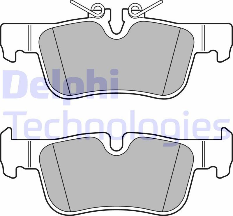 Тормозные колодки Delphi (Low-Metallic). Артикул LP3623