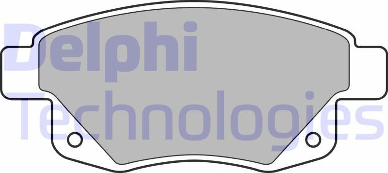 Тормозные колодки Delphi (Low-Metallic). Артикул LP1955
