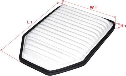 Воздушный фильтр Sakura для Jeep Wrangler III (JK) 2007-2018. Артикул A-20070