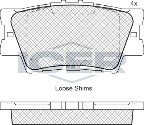 Тормозные колодки Icer. Артикул 181761