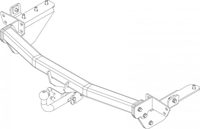 Фаркоп AvtoS для Lexus NX 2014-2021. Артикул LX 04