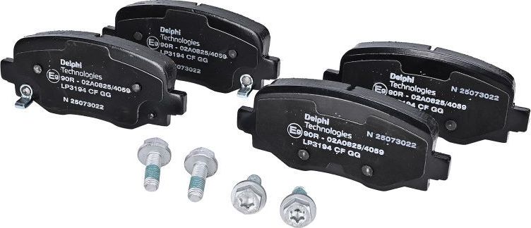 Тормозные колодки Delphi (Low-Metallic). Артикул LP3194