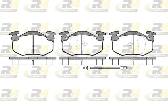 Тормозные колодки RoadHouse передние для Peugeot 205 1983-1990. Артикул 2144.02