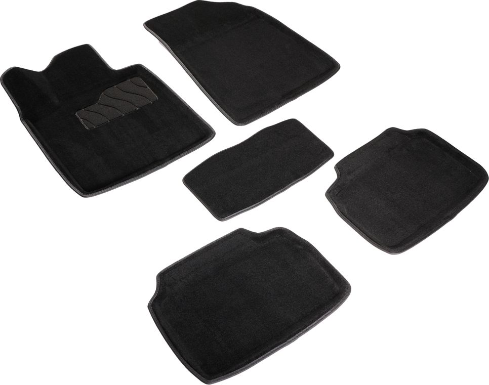 Коврики Seintex 3D ворсовые для салона Changan UNI-V 2022-2026 Черные. Артикул 98838