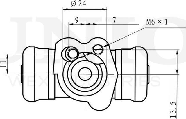 Цилиндр тормозной рабочий (Unio). Артикул BRC-20535