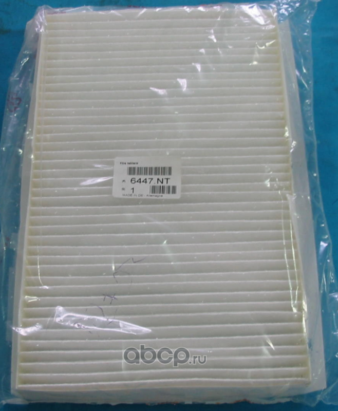 Салонный фильтр PSA. Артикул 6447NT