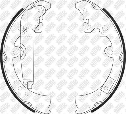 Тормозные колодки NiBK задние для Toyota Hilux VIII 2015-2026. Артикул FN0620