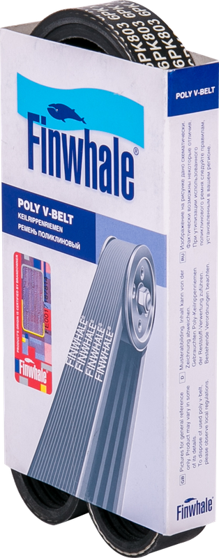 Приводной ремень поликлиновой Finwhale. Артикул BP6PK803