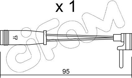 Датчик износа тормозных колодок  Metelli. Артикул SU.129