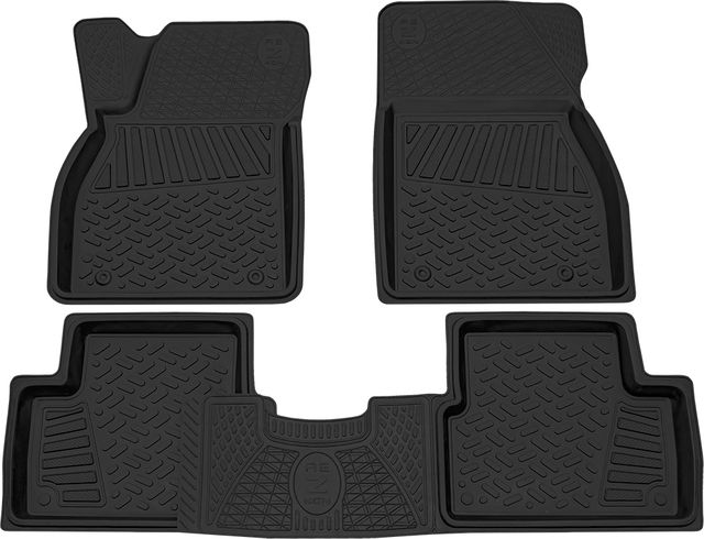 Коврики Rezkon резиновые для салона Chevrolet Malibu 2013-2016. Артикул 1012035100