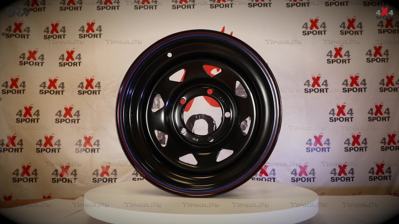 Колёсный диск OFF-ROAD Wheels стальной штампованный черный 5x139,7 8xR17 d110 ET+15 №67B для УАЗ Пикап 2008-2026. Артикул 1780-53910BL+15