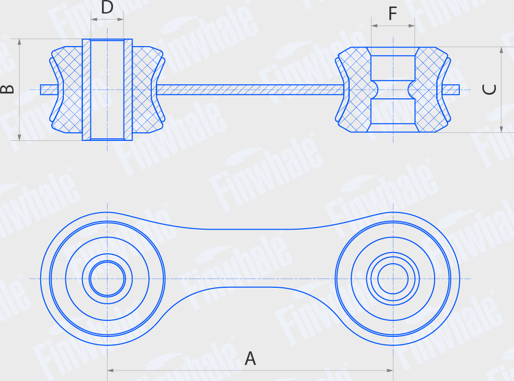Стойка (тяга) стабилизатора Finwhale. Артикул SL621