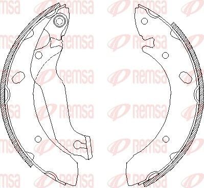 Тормозные колодки Remsa. Артикул 4633.00