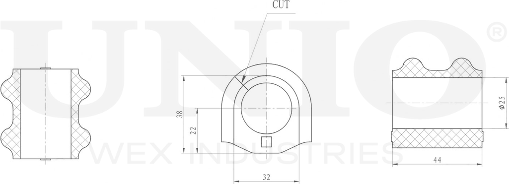 Втулка стабилизатора (Unio). Артикул RMP-10153