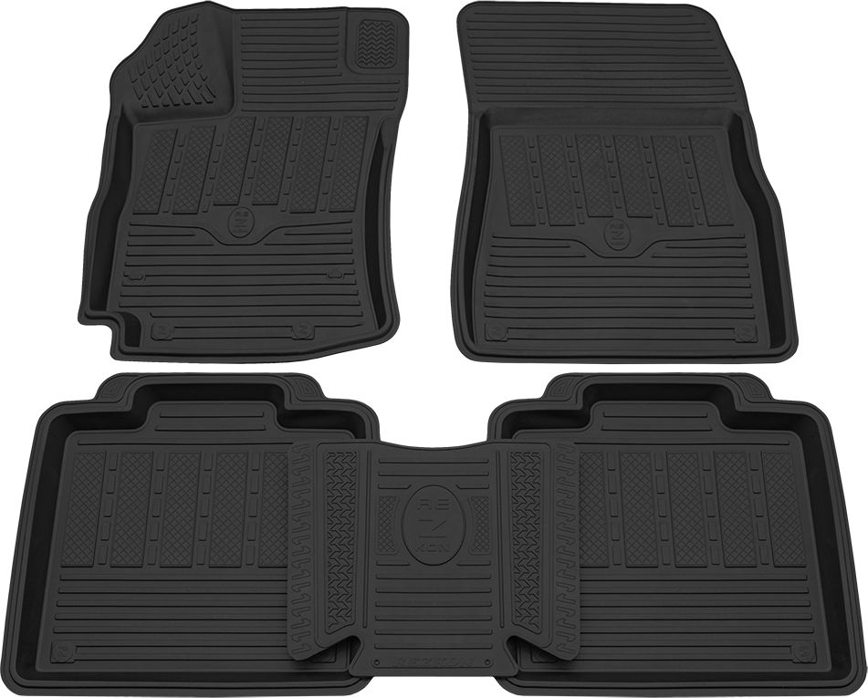 Коврики Rezkon резиновые для салона Toyota Venza 2014-2026. Артикул 1034040100