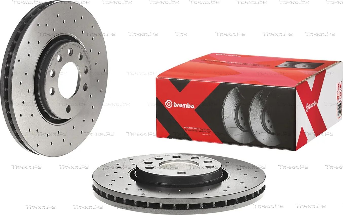 Тормозной диск Brembo XTRA LINE - Xtra передний для Opel Vectra C 2002-2009. Артикул 09.9162.1X
