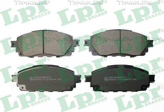Тормозные колодки LPR. Артикул 05P2143