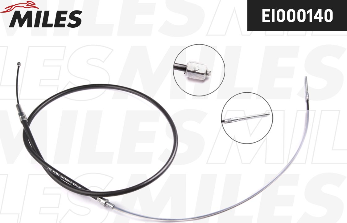 Трос ручника (тросик ручного тормоза) Miles. Артикул EI000140
