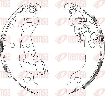 Тормозные колодки Remsa. Артикул 4099.00