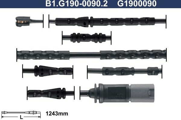 Датчик износа тормозных колодок  Galfer. Артикул B1.G190-0090.2