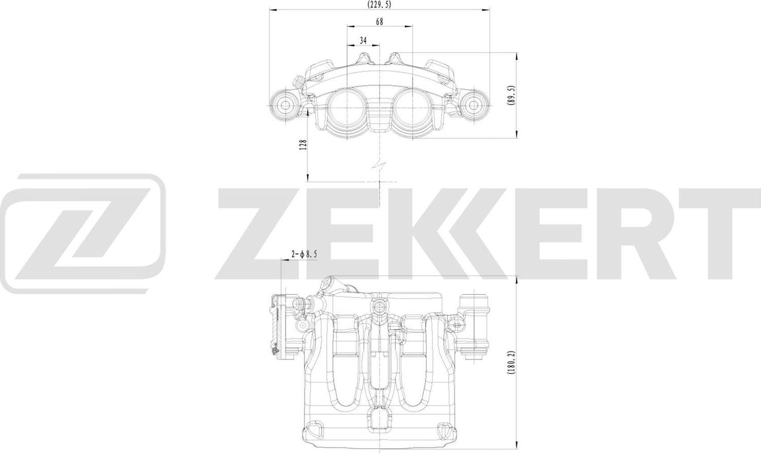 Тормозной суппорт Zekkert (Чугун). Артикул BS-8360
