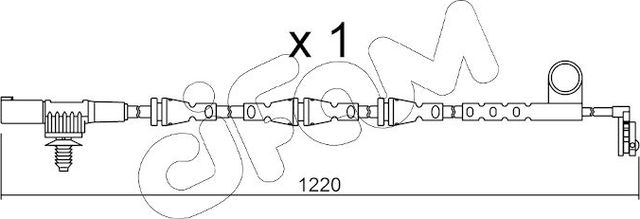 Датчик износа тормозных колодок  Metelli. Артикул SU.256