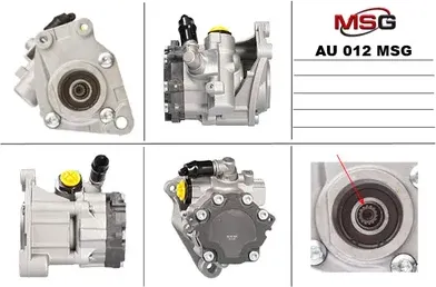 Новый насос ГУР AUDI A4/Avant 00-04/A4 /Avant 04-07/A6 /Avant 04-10/Allroad 00-0 (MSG) MSG. Артикул AU012