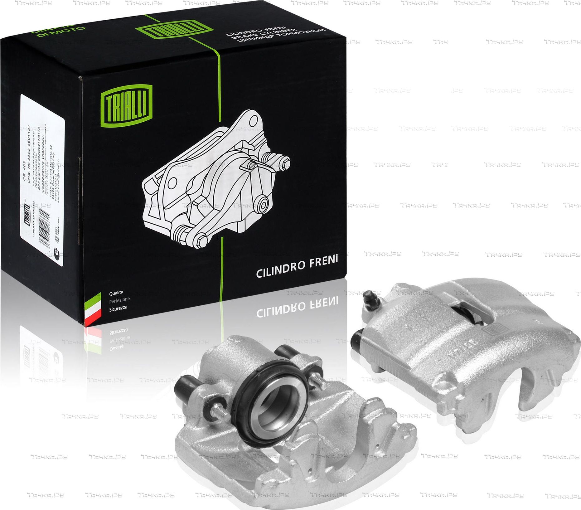 Тормозной суппорт Trialli передний левый для Skoda Superb II 2008-2015. Артикул CF 182003