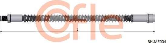Тормозной шланг Cofle. Артикул 92.BH.ME004