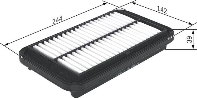 Воздушный фильтр Bosch для Suzuki Alto VII (HA25) 2009-2015. Артикул F 026 400 231