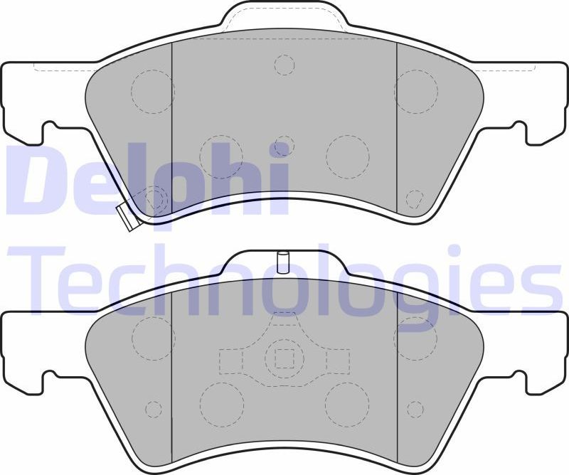 Тормозные колодки Delphi (Low-Metallic). Артикул LP1693