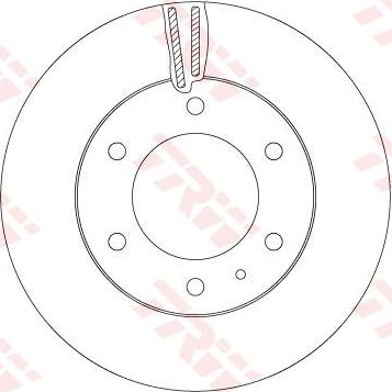 Тормозной диск TRW передний для Ford Ranger III 2011-2019. Артикул DF6812S