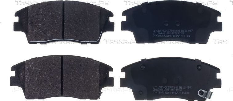 Тормозные колодки Denckermann передние для Hyundai Tucson III 2015-2026. Артикул B111497