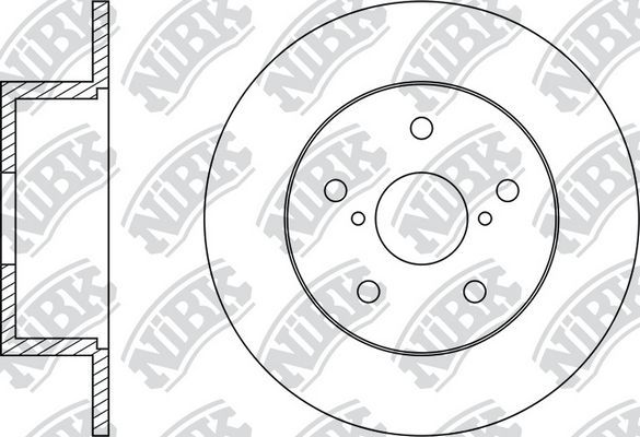 Тормозной диск NiBK. Артикул RN1509