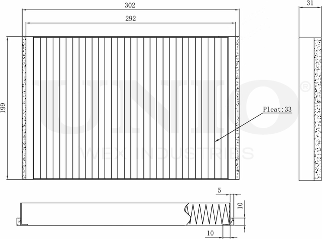 Фильтр салона (Unio). Артикул FLT-40005C