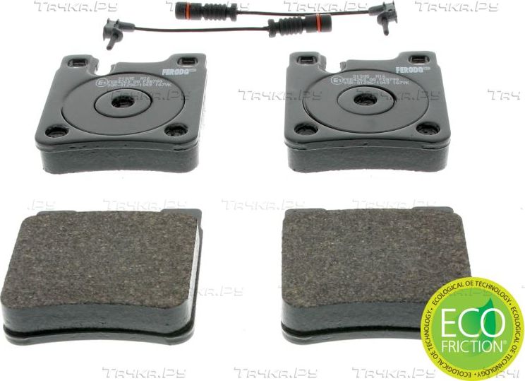 Тормозные колодки Ferodo Premier Eco Friction задние для Mercedes-Benz E-Класс II (W210, S210) 1995-2003. Артикул FDB799