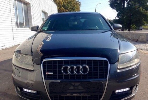 Дефлектор VT52 для капота Audi A6 C6 седан 2004-2011. Артикул AD14VT