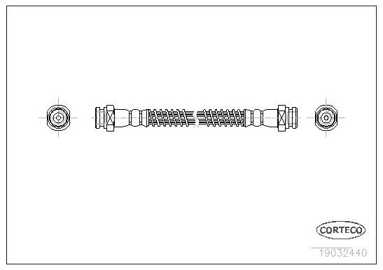 Тормозной шланг Corteco. Артикул 19032440