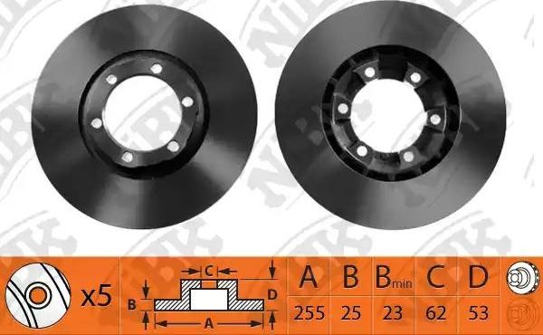 Тормозной диск NiBK. Артикул RN1532