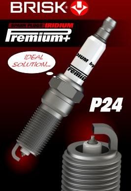 Свеча зажигания Brisk P24 Iridium Premium+. Артикул 1927
