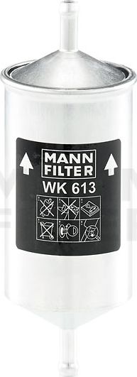 Топливный фильтр Mann-Filter для Mega Club 1992-1999. Артикул WK 613