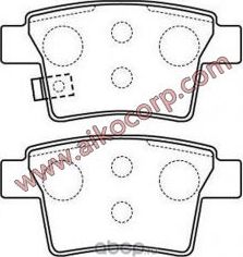 Колодки FORD Mondeo, CITROEN C4 Picasso (2000-2007) задние (Aiko). Артикул PF0501