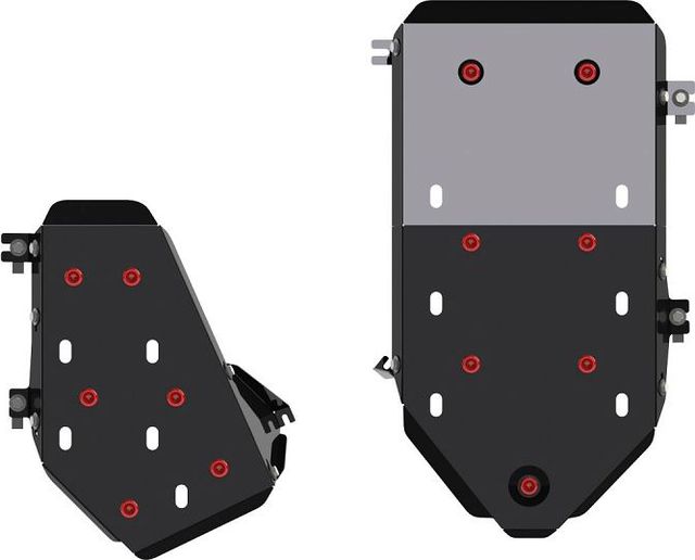 Защита Шериф (2,5 мм) для топливного бака Volkswagen Touareg II 2010-2018. Артикул 26.4129